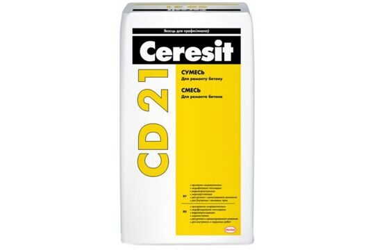 Смесь для ремонта бетона Ceresit CD21, 25 кг
